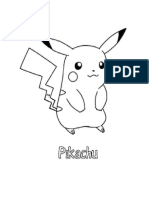Colouring Pikachu