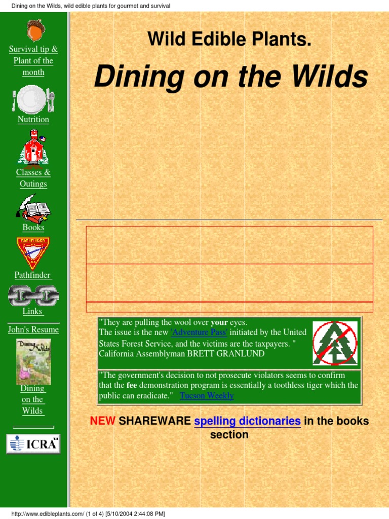 Wild Edible and Poisonous Plants 2004 PDF | PDF | Acorn | Survival Skills