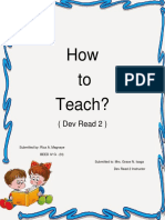 How To Teach?: (Dev Read 2)