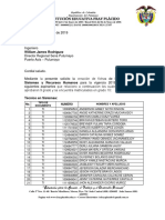 Solicitud de Apertura de Tecnicos Ie Fray Placido