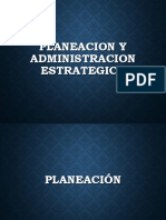 Planeacion y Administracion Estrategica