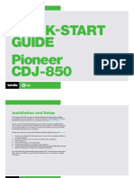 Serato DJ Pioneer CDJ-850 Quickstart Guide