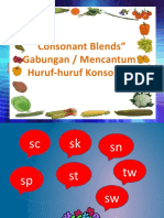 "Consonant Blends" Gabungan / Mencantum Huruf-Huruf Konsonan