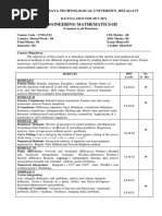 2nd Year Maths. Syllabus PDF