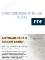 Tips Sehat Bulan Puasa