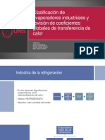 Clasificación de Evaporadores y Revisión de Los U