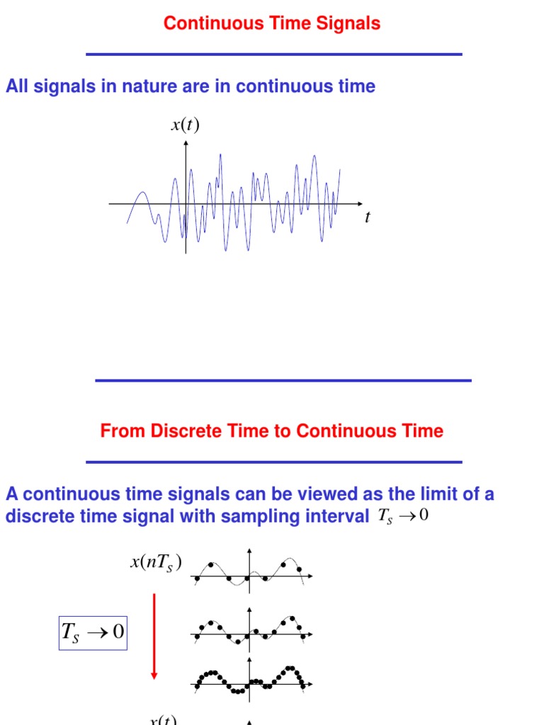 All Signals in Nature Are in Continuous Time | PDF | Fourier Analysis ...