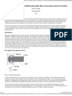 Temperature Analysis in A Ball Bearing With Heat Generation Caused by Friction