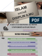 2 Islam Untuk Disiplin Ilmu