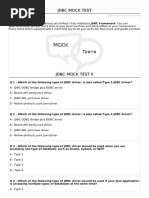 JDBC Mock Test II