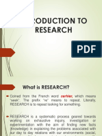 L1.intro. To Research