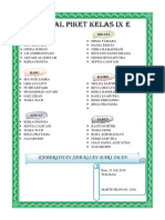 Jadual Piket