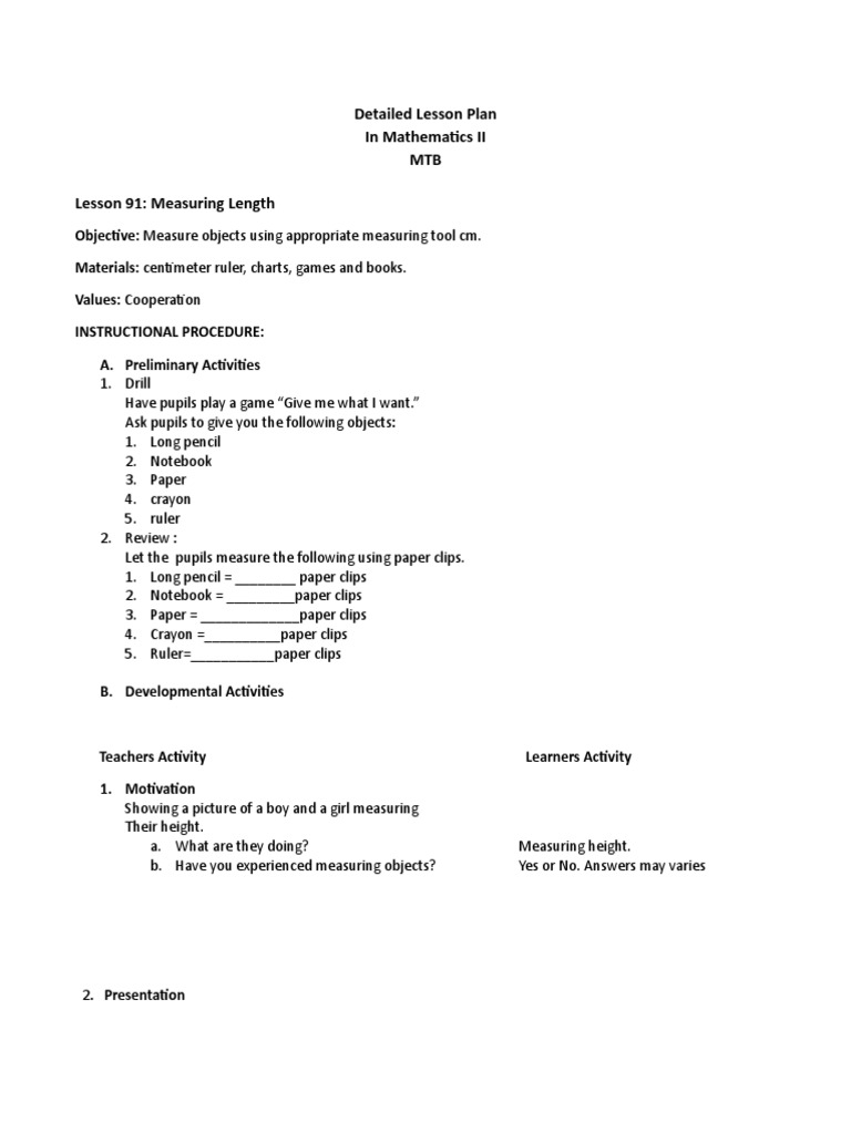 Detailed Lesson Plan - Nick | PDF | Learning | Behavior Modification