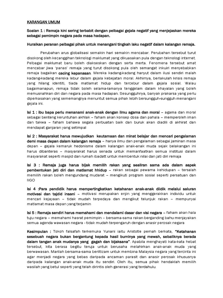 Karangan Umum Pdf