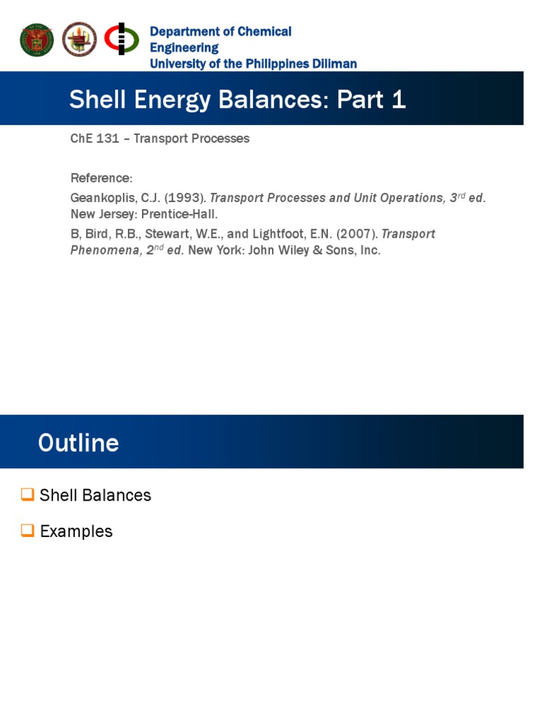 131 10a Shell Energy Balance Pdf Thermal Conduction Non Equilibrium Thermodynamics