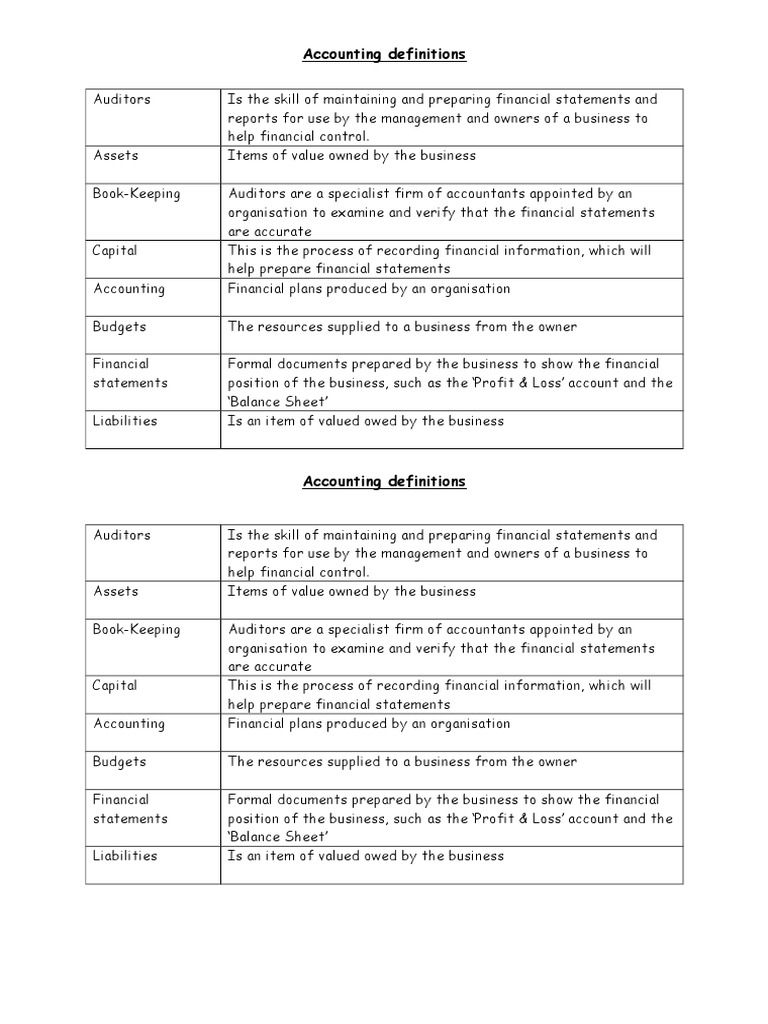 Essential Accounting Terms Explained | PDF