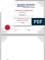 Certificate of Completion: Chethan. C