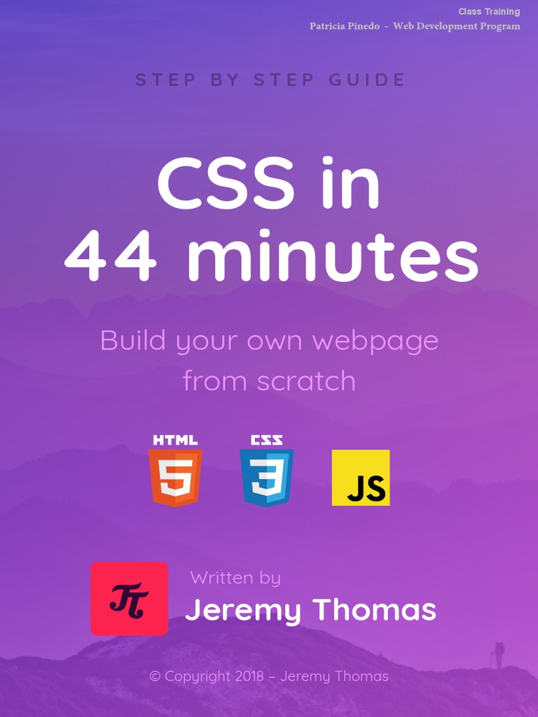 CSS in 44 Minutes | PDF | Cascading Style Sheets | Web Page