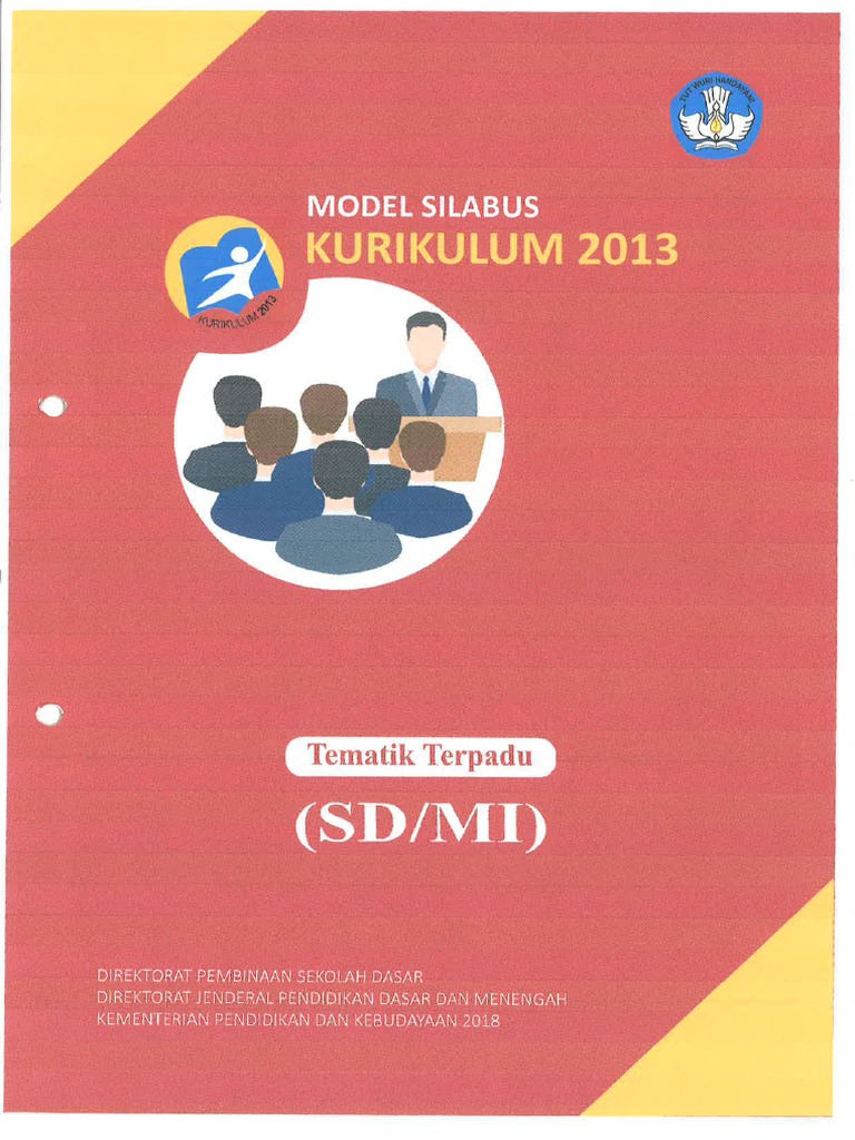 Model Silabus K13 Tematik Terpadu SD - MI-2018 PDF | PDF