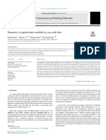 Construction and Building Materials: Properties of Asphalt Binder Modified by Corn Stalk Fiber