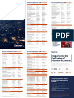 Gartner Events Calendar