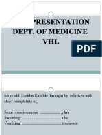 Case Presentation Dept. of Medicine VHL