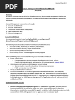 Account Management Guidelines For SPS Funds