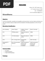 Resume: Shivanisharma