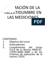 Estimación de La Incertidumbre en Las Mediciones