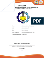 Pemodelan MDT (Mean Dynamic Topography) Menggunakan Software GUT (GOCE User Toolbox)