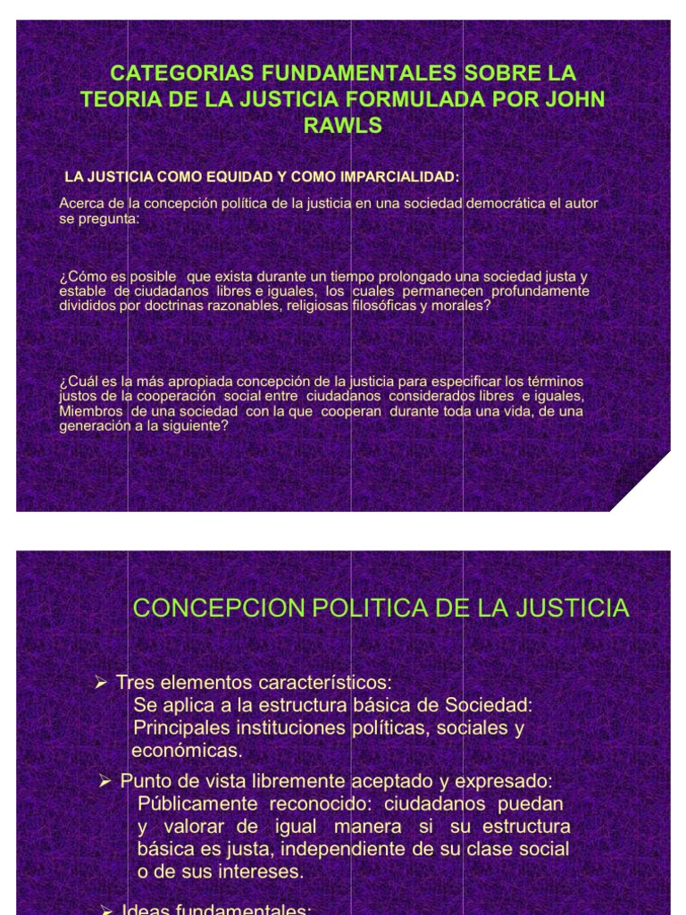 Teoría de La Justicia - John Rawls | PDF | Justicia | Crimen y violencia