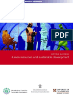 Human Resources and Sustainable Development: Driving Success