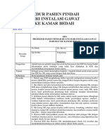 Spo Prosedur Pasien Pindah Ruang Dari Instalasi Gawat Darurat Ke Kamar Bedah