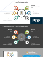 FF0239 01 6 Item Agenda Concept For Powerpoint 16x9