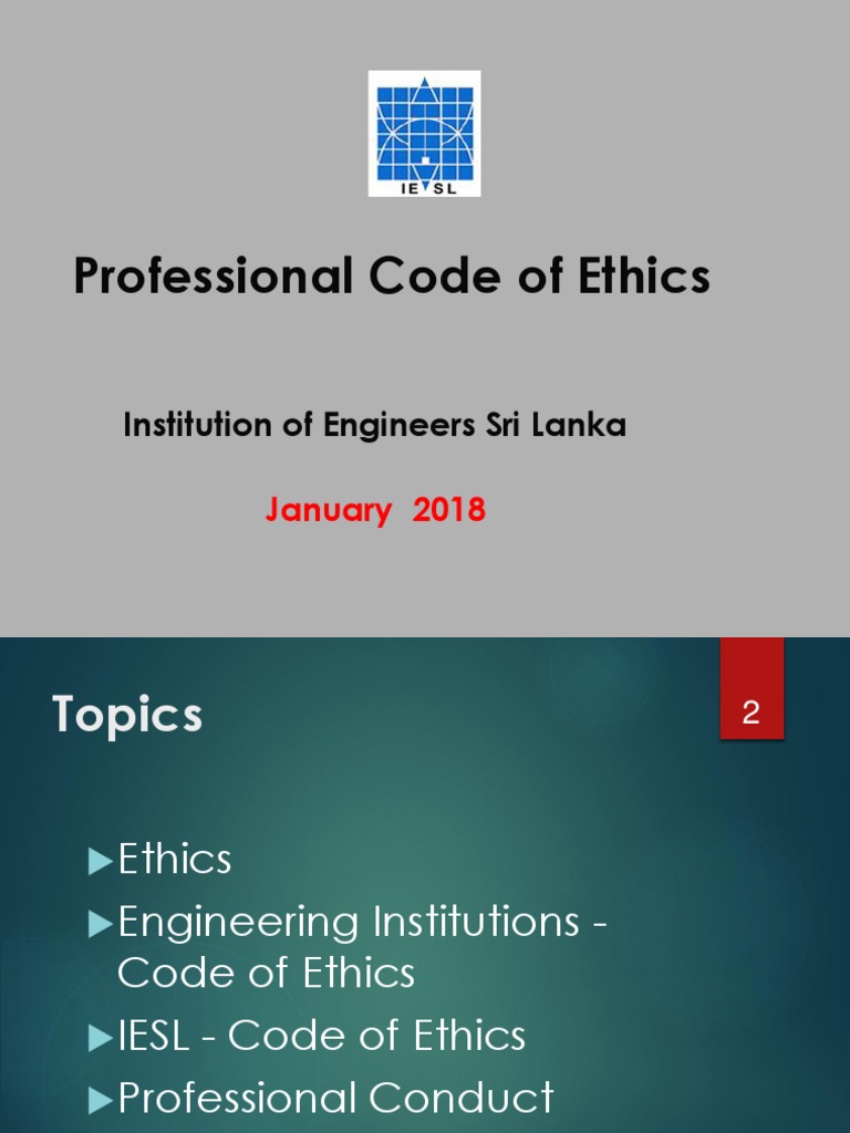 Code of Ethics Conduct PDF Profession Engineering