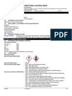 Msds Leaded Carbon and Alloy Steels