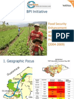 BPI Initiative: Food Security Enhancement and Risk Reduction Program (2004-2009)