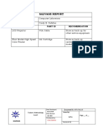 Salvage Report: Area/Section In-Charge Facility Type Part Id Recomendation