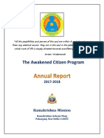 The Awakened Citizen Program Annual Report 2017-18