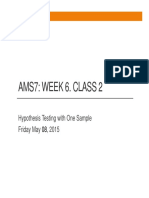 AMS7: Hypothesis Testing Review