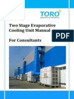 Two Stage Evaporative Cooling Unit Manual For Consultants
