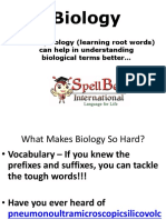 Etymology Biology