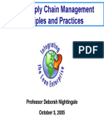 Lean Supply Chain Management Principles and Practices: Professor Deborah Nightingale October 3, 2005