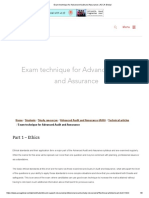 ACCA P7 Exam Technique - Ethics