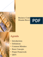 Business Continuity and Disaster Recovery Planning