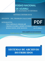 Sistemas Distribuidos - Grupo 4 - Capitulo 8 Sistemas de Archivos Distribuidos