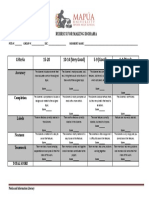 Diorama Rubric