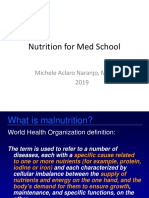 Nutrition For Med School: Michele Aclaro Naranjo, MPH, RND 2019