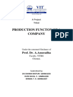 Production Functon of A Company: Prof. Dr. A.Anuradha