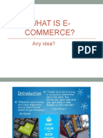 What Is E-Commerce?: Any Idea?